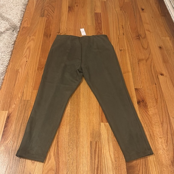 LOFT Faux Suede Ankle Pants - Picture 7 of 9